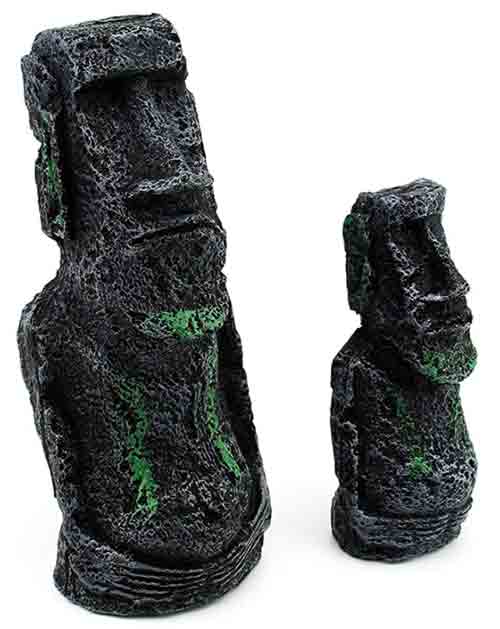moai fish tank ornaments